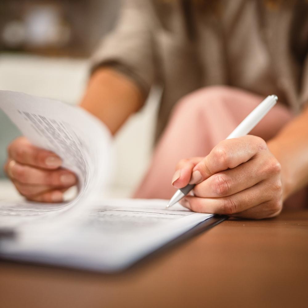 A woman reviews a document and wonders what an incontestability clause is.